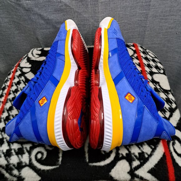 %Size 17 Nike Lebron XVI 16 SB SuperBron Racer Blue Varsity Red Gold White A 12 main image 9